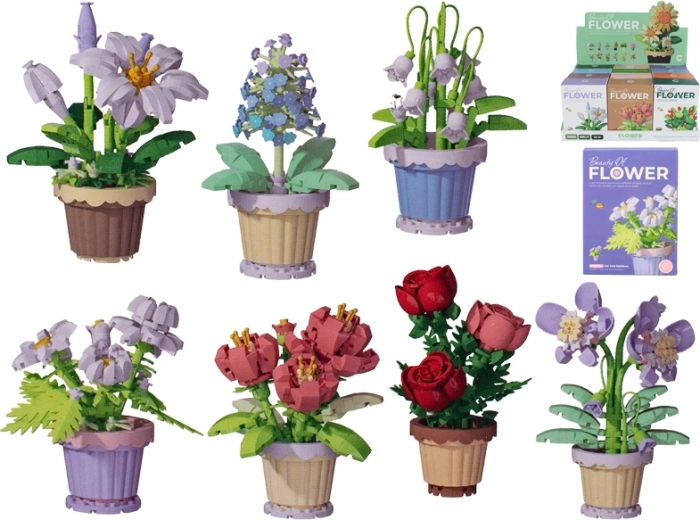 Bauset Pflanze im Blumentopf