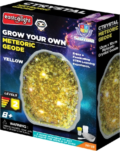 Meteoriten-Geode – Set zum Züchten gelber Kristalle