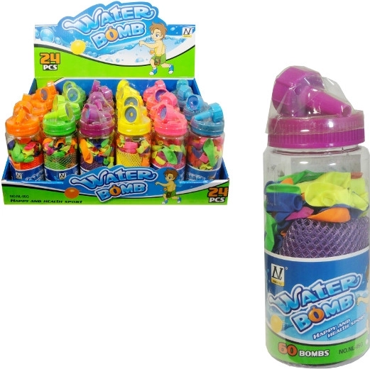 Wasserbomben – Set mit 60 Wasserballons und Adapter