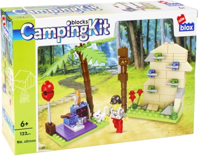 Camping-Bausatz – Kletterwand und Minifigur, 122 Teile