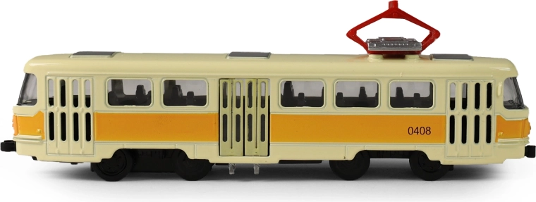 Metallmodell einer T3-Straßenbahn
