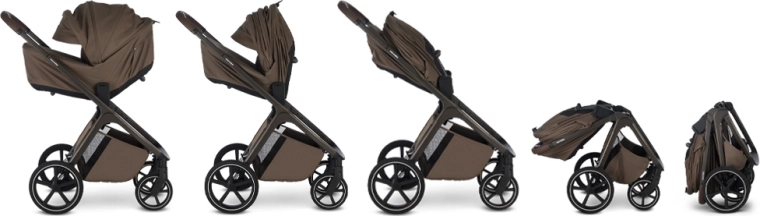 Kinderwagen, der mit dem Kind mitwächst