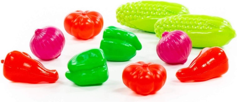 10 Gemüsestücke für die Kinderküche