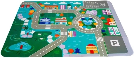 Puzzle-Unterlage als Spielplan