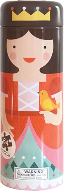 Puzzle in Metallröhre Petit Collage – Königliches Schloss (beschädigte Metallverpackung)