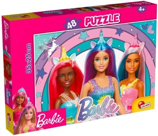 Puzzle Barbie 48 Teile Magisches Einhorn