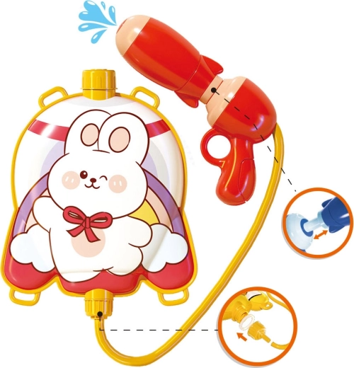 Wasserpistole mit Rückentank Hase