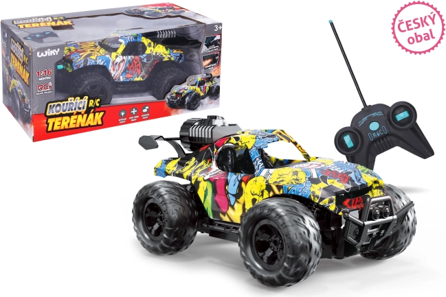 Gelände-RC-Auto mit Graffiti-Design und Raucheffekt 24 cm