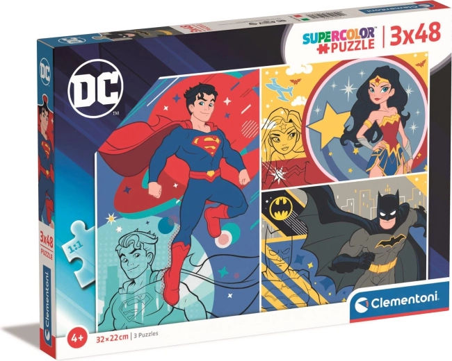 Puzzle 3×48 Teile DC Comics