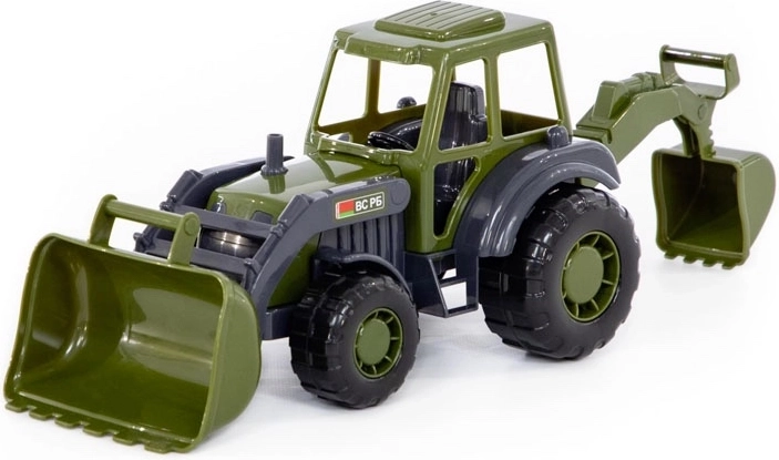 Militärischer Kinder-Traktor mit Ladeschaufel WADER