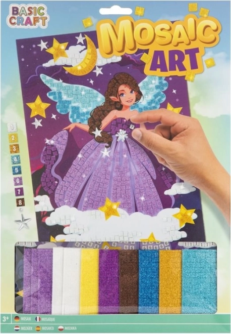 Mosaikbild Lila Fee 30x21 cm