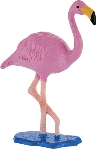 Figur eines Rosaflamingos von Bullyland