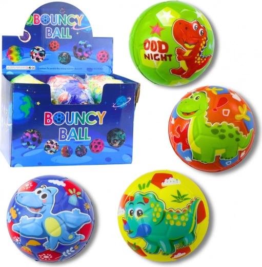 Schaumball mit Dinosauriern 10 cm