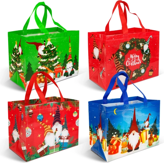 Weihnachtliche Geschenktüte 31 × 25 × 17 cm – 1 Stück