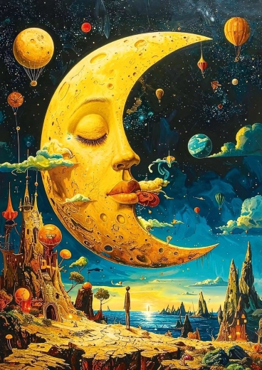 Puzzle Traum vom Mond 1000 Teile