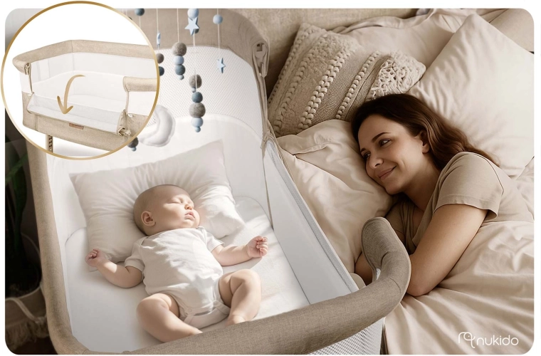 Sicheres Co-Sleeping in Griffweite
