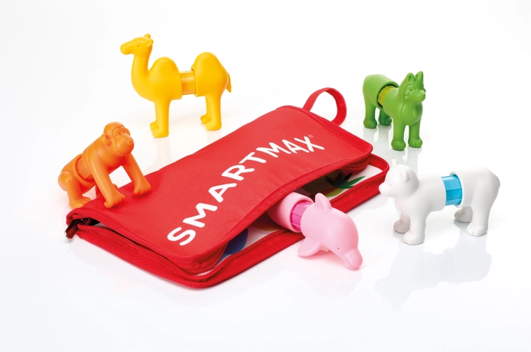SmartMax Meine ersten Tiere aus aller Welt – magnetische Bausteine 16 Stk.