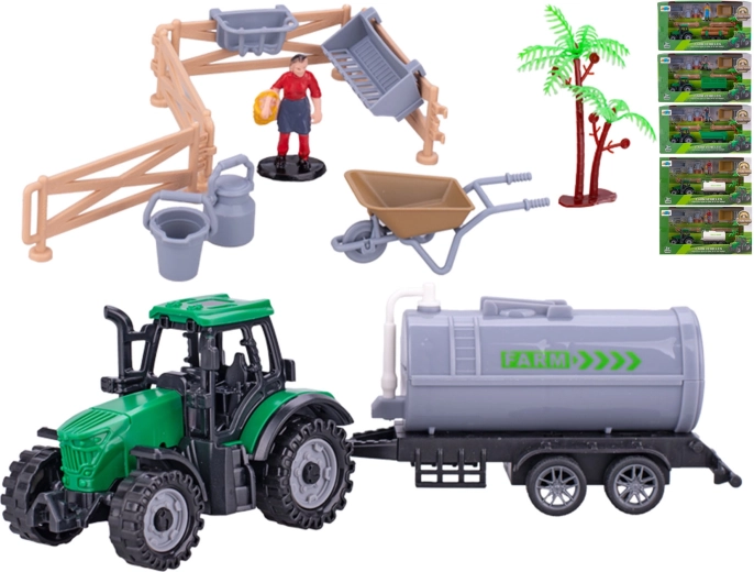 Traktor mit Anhänger 19 cm für Kinder
