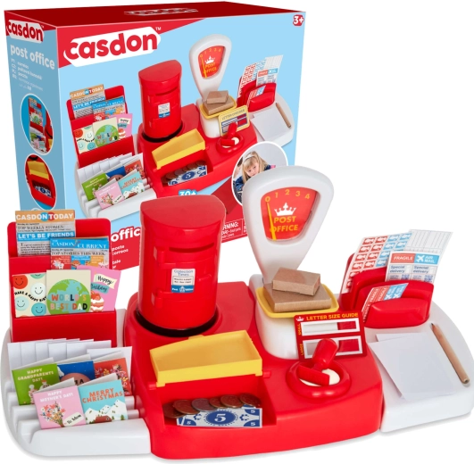 Casdon Kinderpost mit Waage und Zubehör