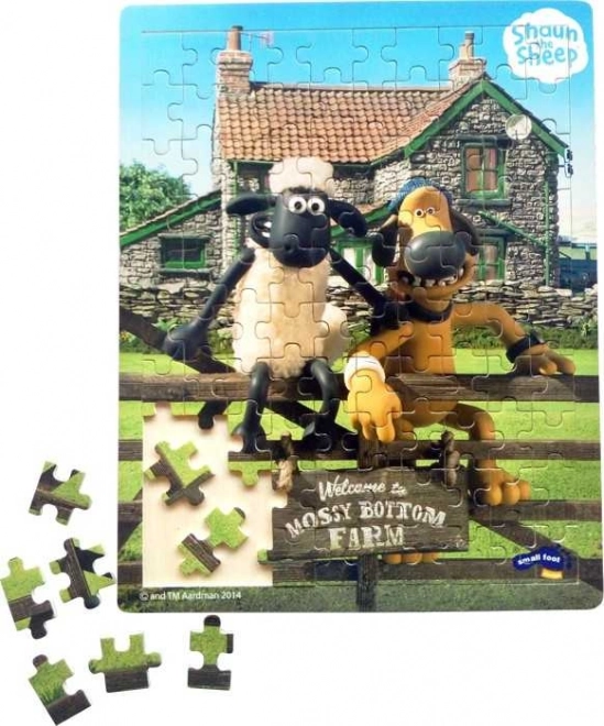 Holzpuzzle Small Foot – Shaun das Schaf, 100 Teile