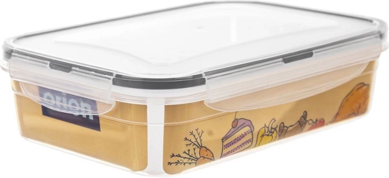 Dicht schließender Deckel mit vier Clips gegen Auslaufen