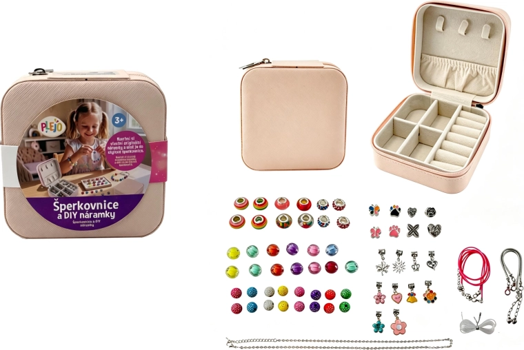 PLEJO Schmuckkästchen und Set zur Herstellung von Armbändern