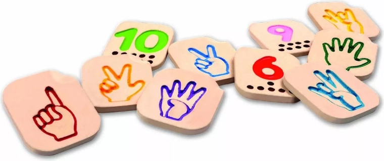 PlanToys Fingeralphabet – Zahlen 1–10