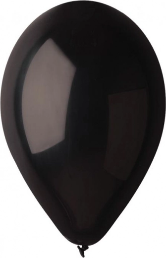 Pastellschwarze Ballons 26 cm (10") – 100 Stk. GODAN