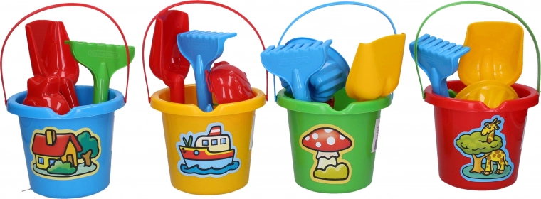 Sandspielzeug-Set mit kleinem Eimer 10 × 11 cm