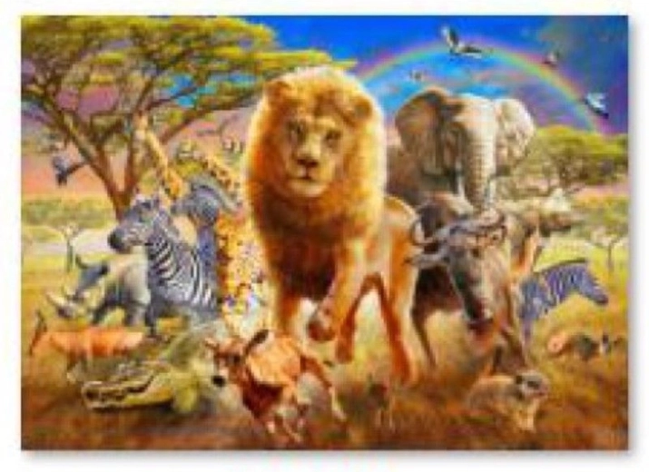 Diamantmalerei – Tiere Afrikas 40 × 30 cm