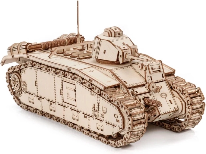 Detailreiches Modell des Panzers Char B1