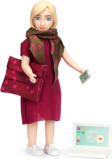 Stilvolle Mama mit Handtasche