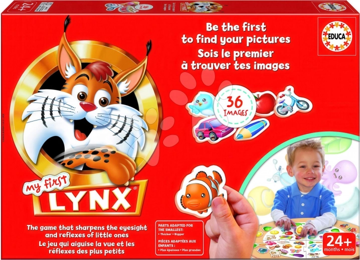 Educa My First Lynx – Bild-Wahrnehmungsspiel für Kinder (36 Karten)