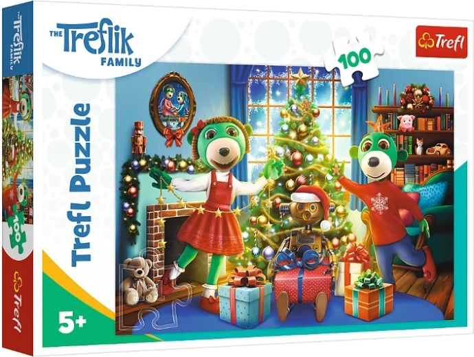 Trefl Winterliche Treflíks – Weihnachtspuzzle (100 Teile)