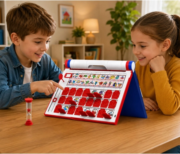 Logikspiel für 2 Spieler mit Klappfenstern
