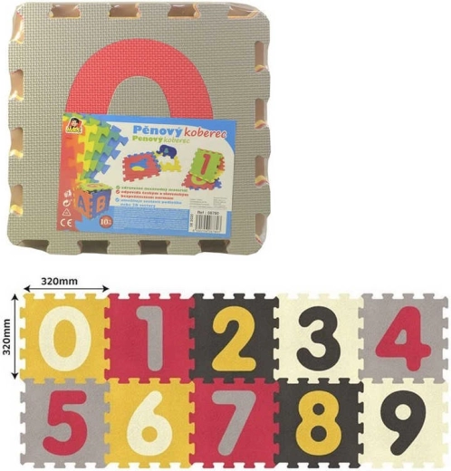 Weiches Schaumstoffpuzzle mit Zahlen für Kinder, 10 Teile