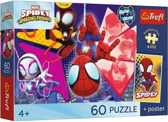 Puzzle Premium Plus Kids Spidey und seine Freunde – Unglaubliche Abenteuer (60 Teile)