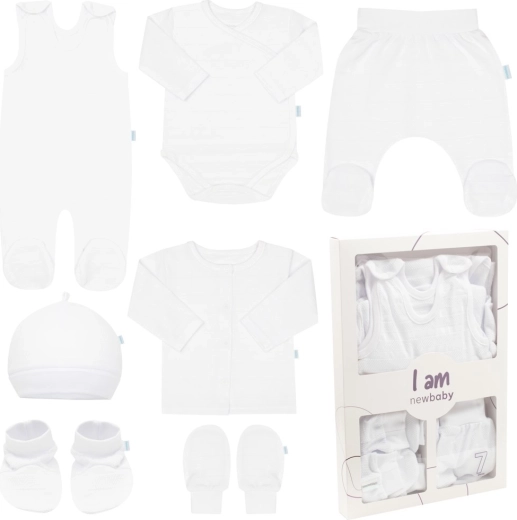 New Baby I AM Baby-Erstausstattungsset für die Klinik (weiß)