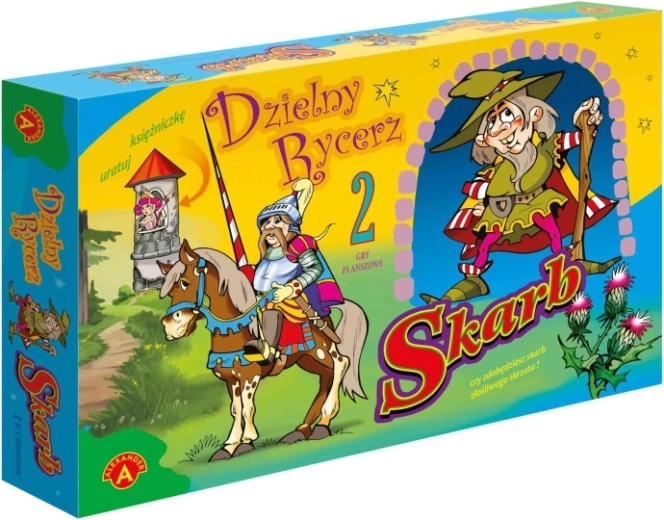 Skarb – tapferer Ritter: Duo aus Kindergesellschaftsspielen