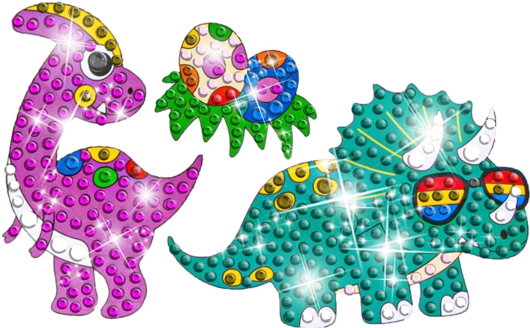 18 holografische Sticker mit Dinosauriermotiven