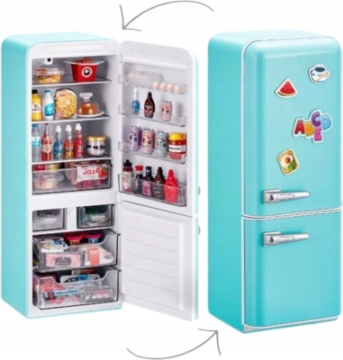 Stylischer Mini-Kühlschrank wie ein echter