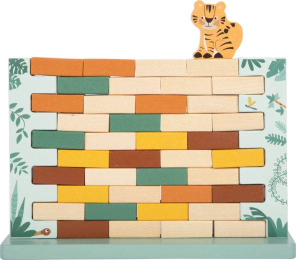 Balance-Herausforderung mit kleinem Tiger