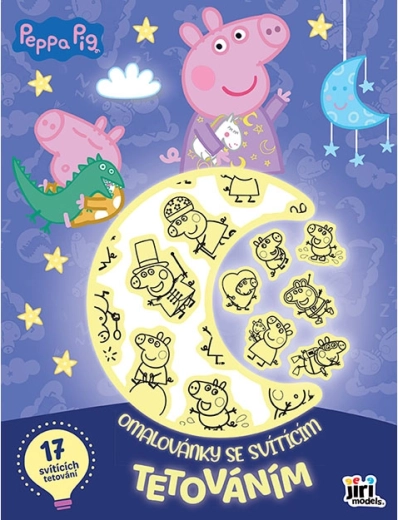 Malbuch mit leuchtenden Tattoos Peppa Pig