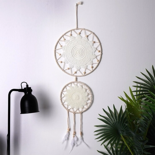 Ausdrucksstarke Boho-Wanddekoration