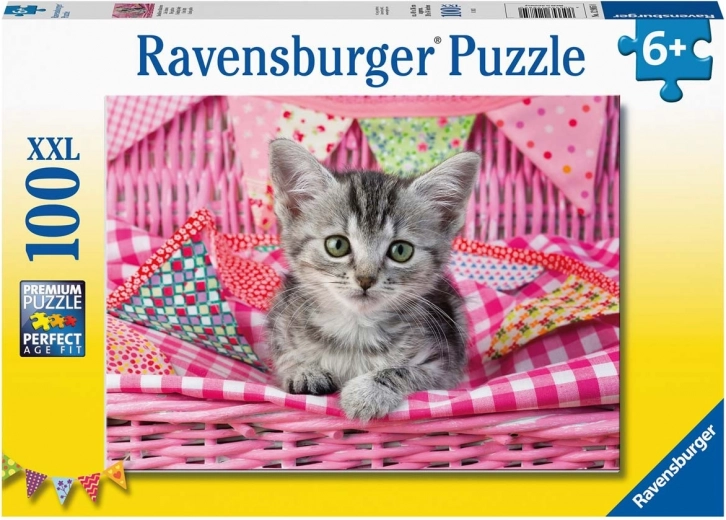 Puzzle 100 XXL Teile Niedliches Kätzchen