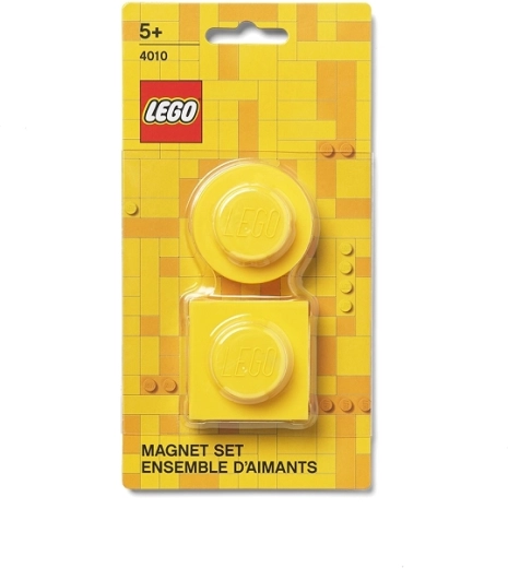 LEGO-Stein-Magnete, Set mit 2 Stück – Gelb