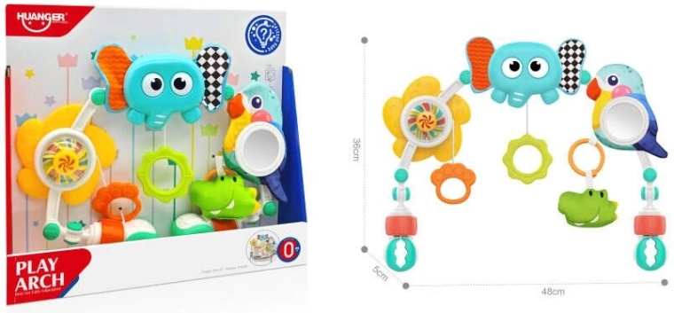 Spielbogen (Bogen) für Kinderwagen und Babybett – Elefant