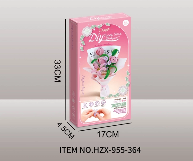 Set aus weichen Blüten – stelle dir einen rosa Tulpenstrauß her