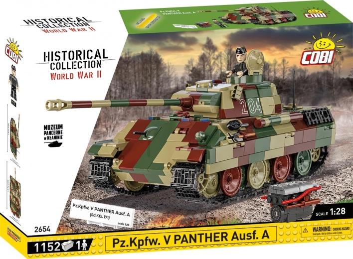Klemmbaustein-Set Panzer Panther Ausf. A 1:28 von COBI – 1152 Teile