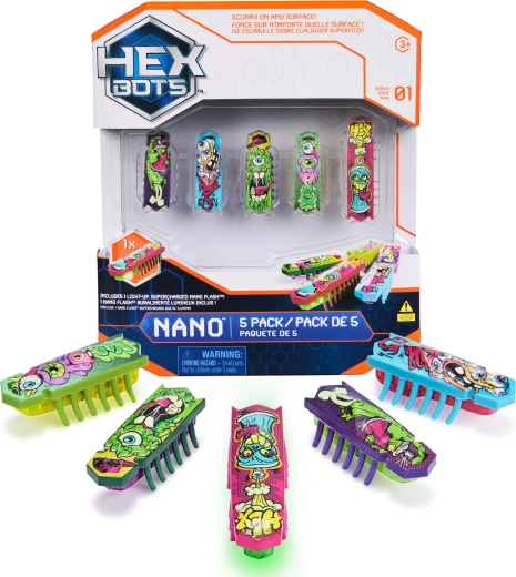 Hexbots Nano Set mit 5 Mikro-Robotern von Spin Master